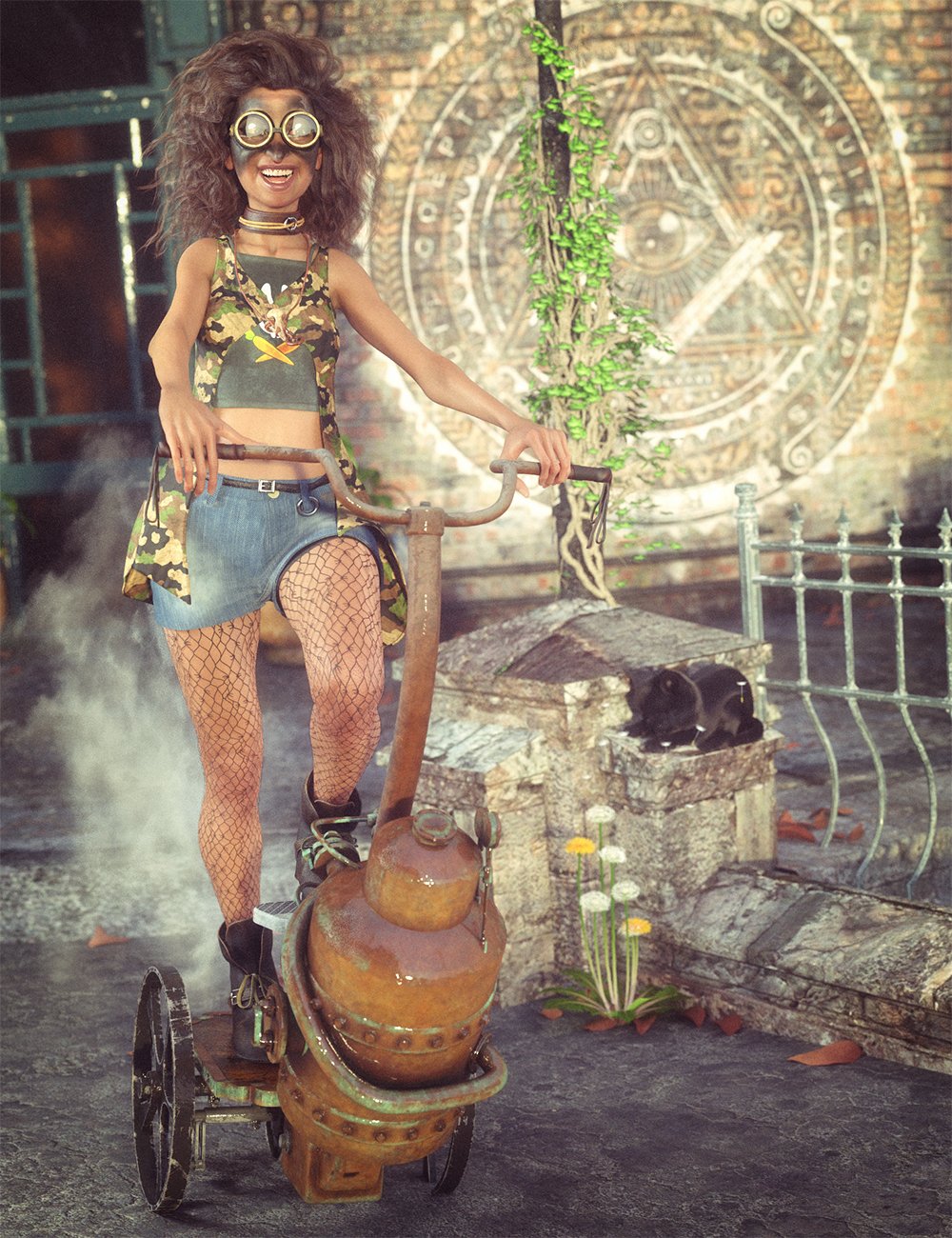 dForce Embers Outfit Textures by: Moonscape GraphicsSade, 3D Models by Daz 3D