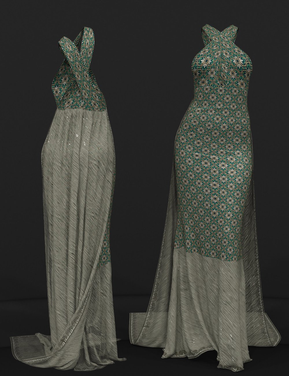 dForce Laura Dress for Genesis 8 Female(s) by: Nelmi, 3D Models by Daz 3D