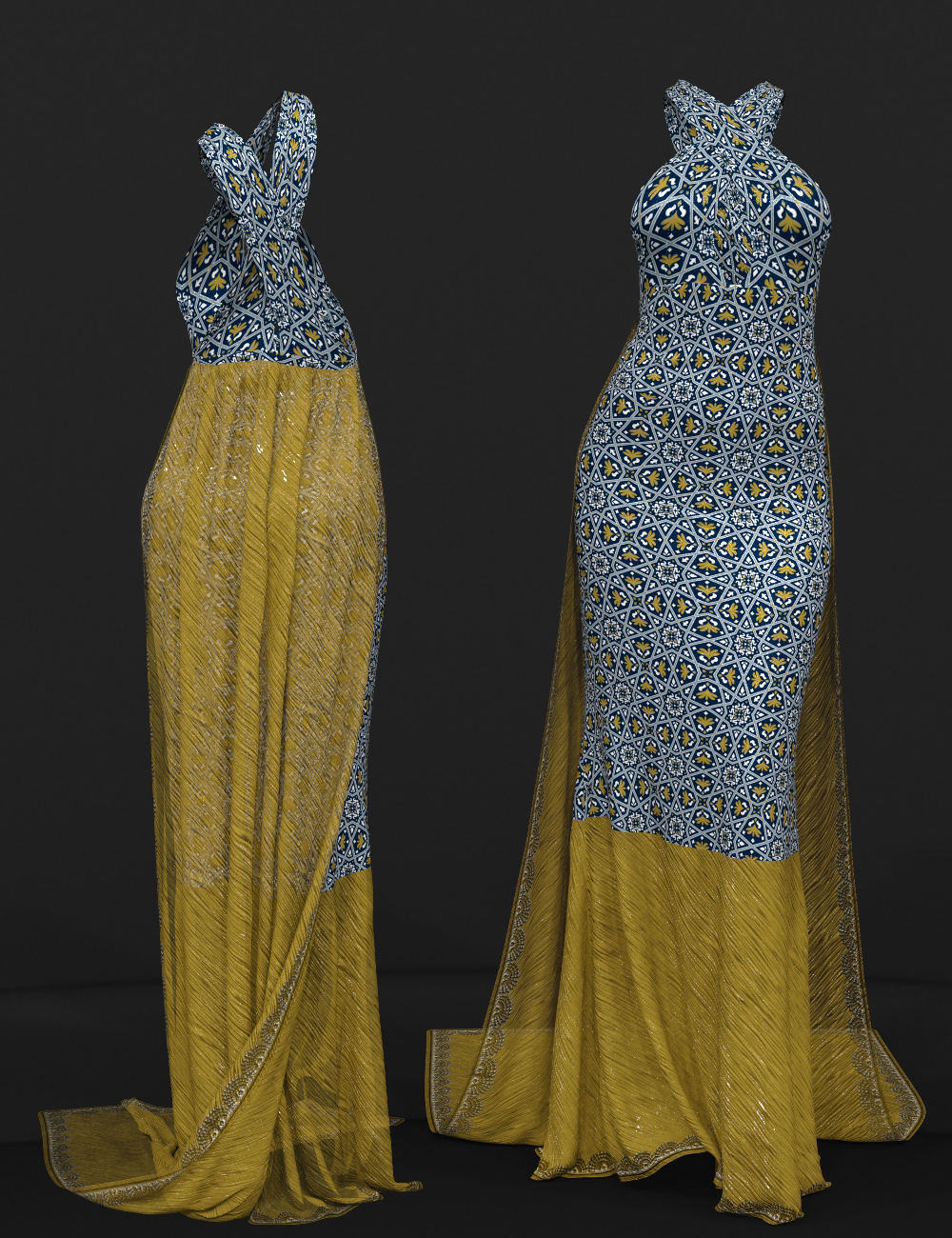 dForce Laura Dress for Genesis 8 Female(s) by: Nelmi, 3D Models by Daz 3D