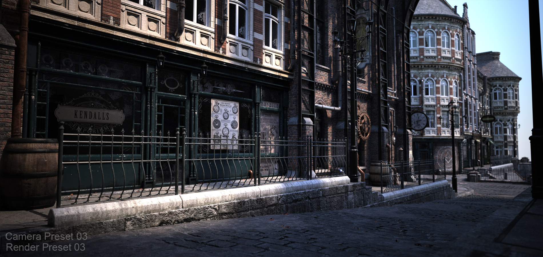 The Streets of Steampunk by: Stonemason, 3D Models by Daz 3D