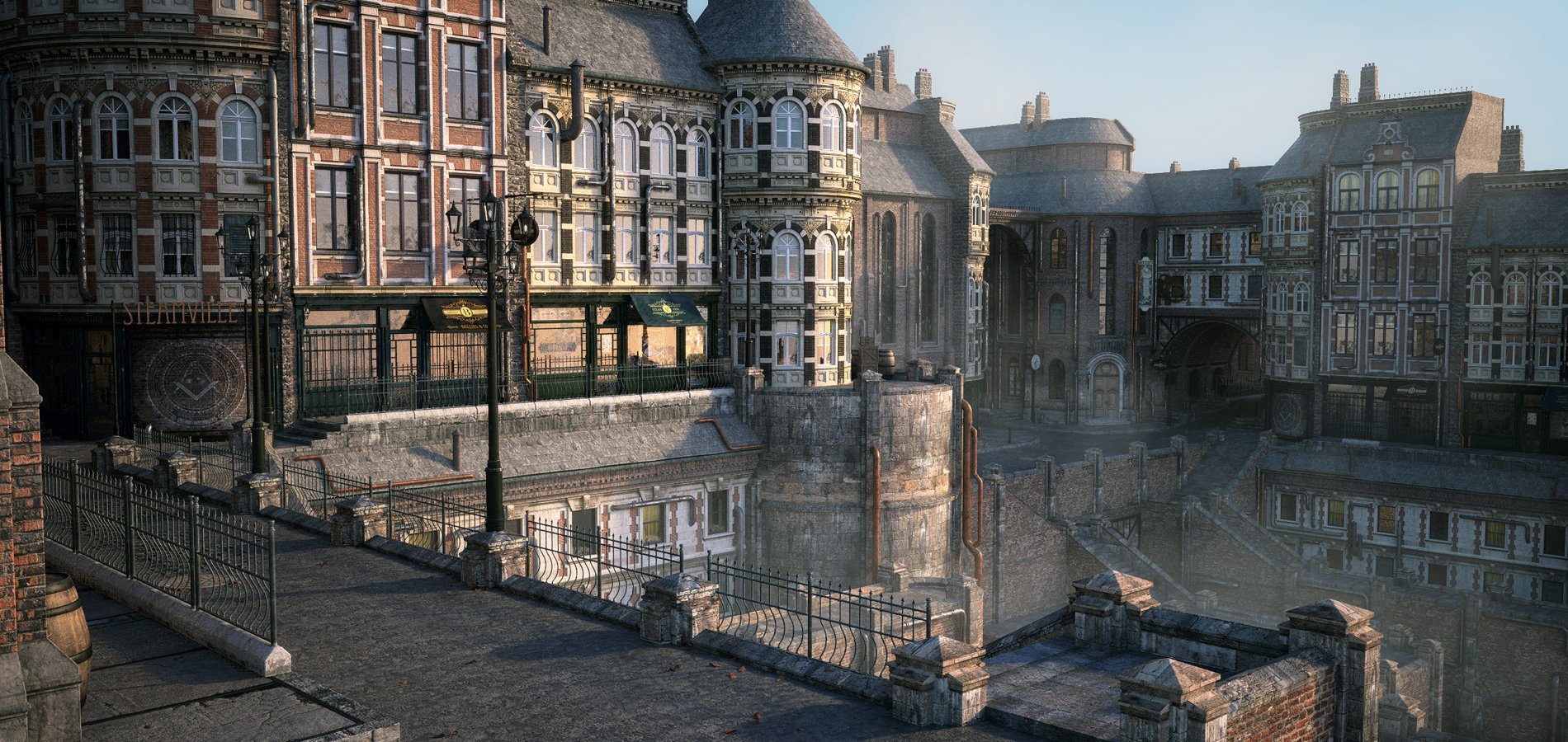 The Streets of Steampunk by: Stonemason, 3D Models by Daz 3D