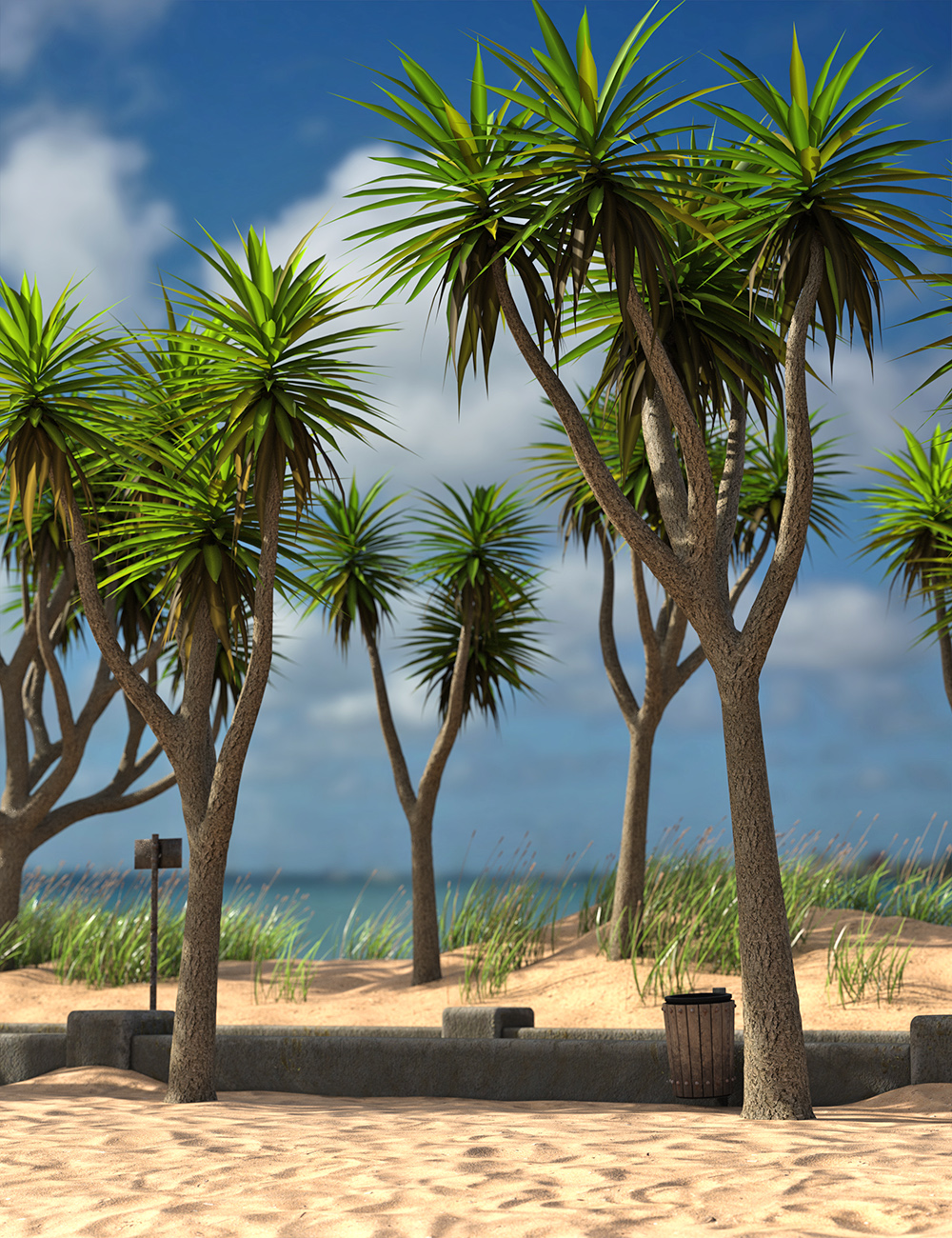 Predatron Cabbage Palm Trees Predatron Cabbage Palm Trees by: Predatron, 3D Models by Daz 3D