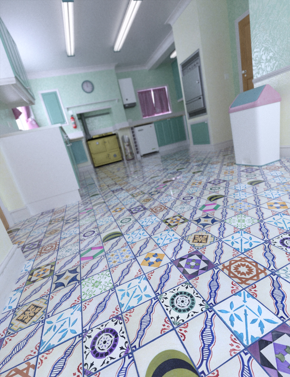 Patchwork Chic Floor Tile Iray Shaders Patchwork Chic Floor Tile Iray Shaders by: ForbiddenWhispers, 3D Models by Daz 3D