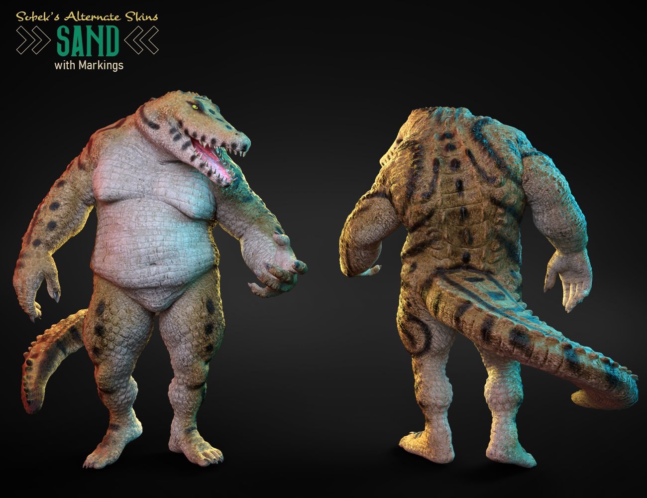 Sobek's HD Alternate Skins Sobek's HD Alternate Skins by: EsidFenixPhoenix, 3D Models by Daz 3D