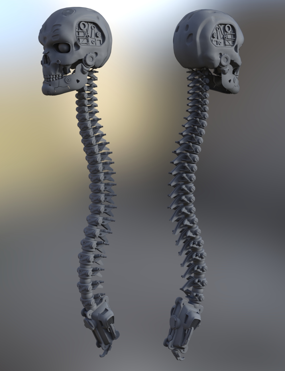 Skull n Spine Mech Skull n Spine Mech by: DzFire, 3D Models by Daz 3D