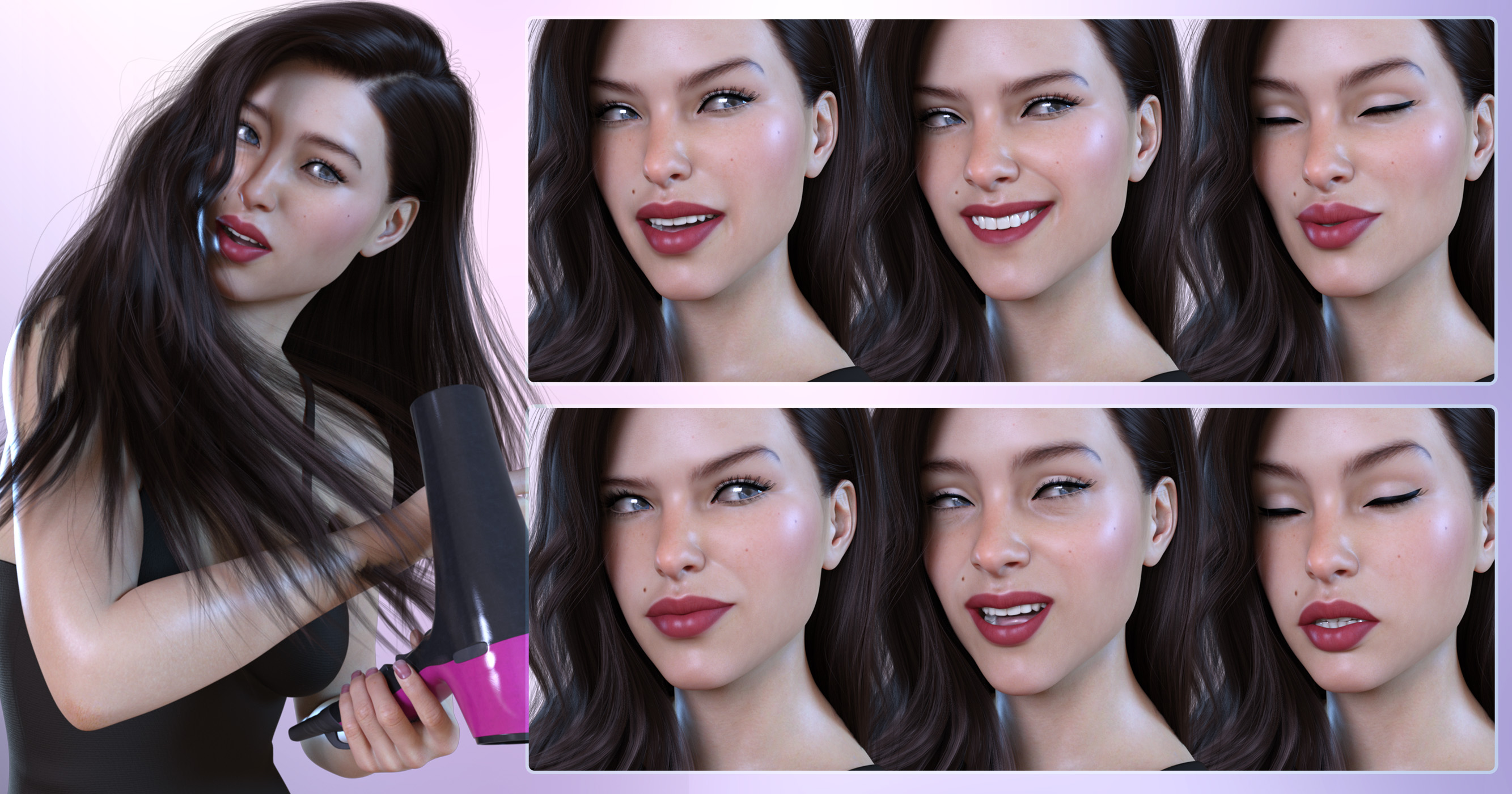 Z Mixed Emotions for Genesis 8 Female by: Zeddicuss, 3D Models by Daz 3D