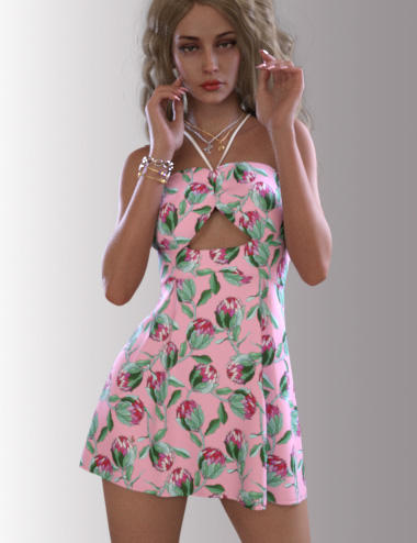dForce Ryann Candy Outfit for Genesis 8 Female(s) by: OnnelArryn, 3D Models by Daz 3D