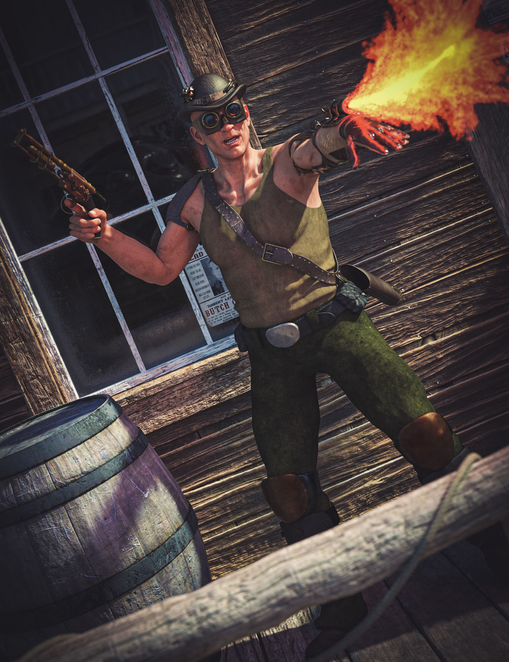 Fire Marshall Accessories for Holt 8 and Genesis 8 Male by: Greybro, 3D Models by Daz 3D