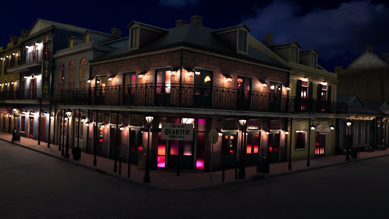 SW French Quarter - Grocer's Corner SW French Quarter - Grocer's Corner by: SloshWerks, 3D Models by Daz 3D