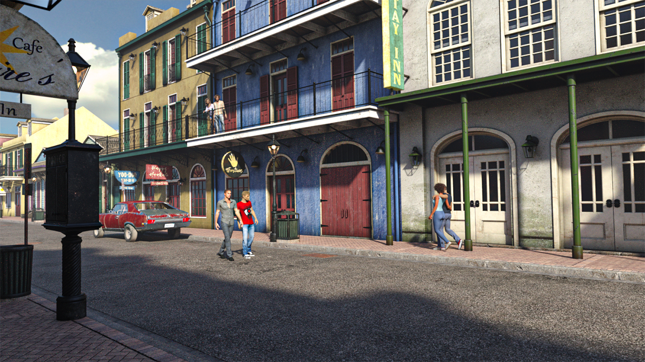 SW French Quarter - Grocer's Corner by: SloshWerks, 3D Models by Daz 3D