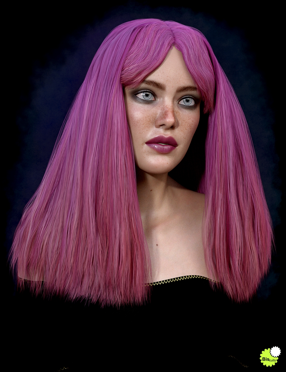 Texture Expansion for Biscuits Flo Hair by: Biscuits, 3D Models by Daz 3D
