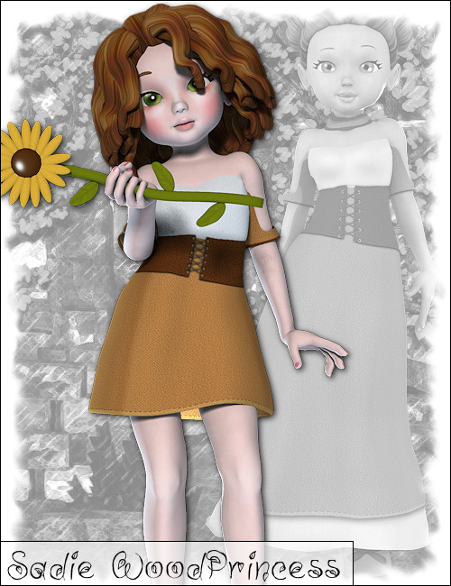 Sadie Wood Princess by: , 3D Models by Daz 3D
