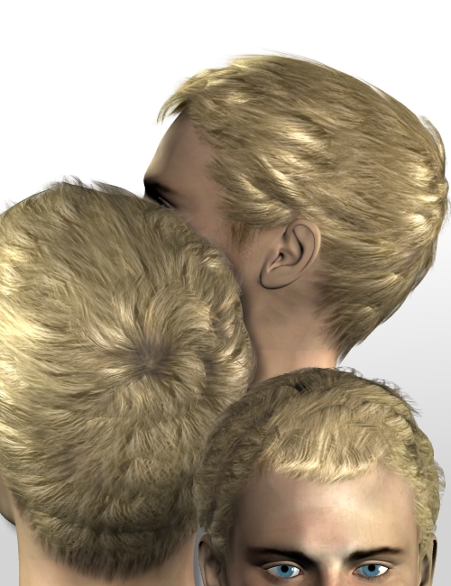 Ceazarius Short Hair by: Neftis3D, 3D Models by Daz 3D