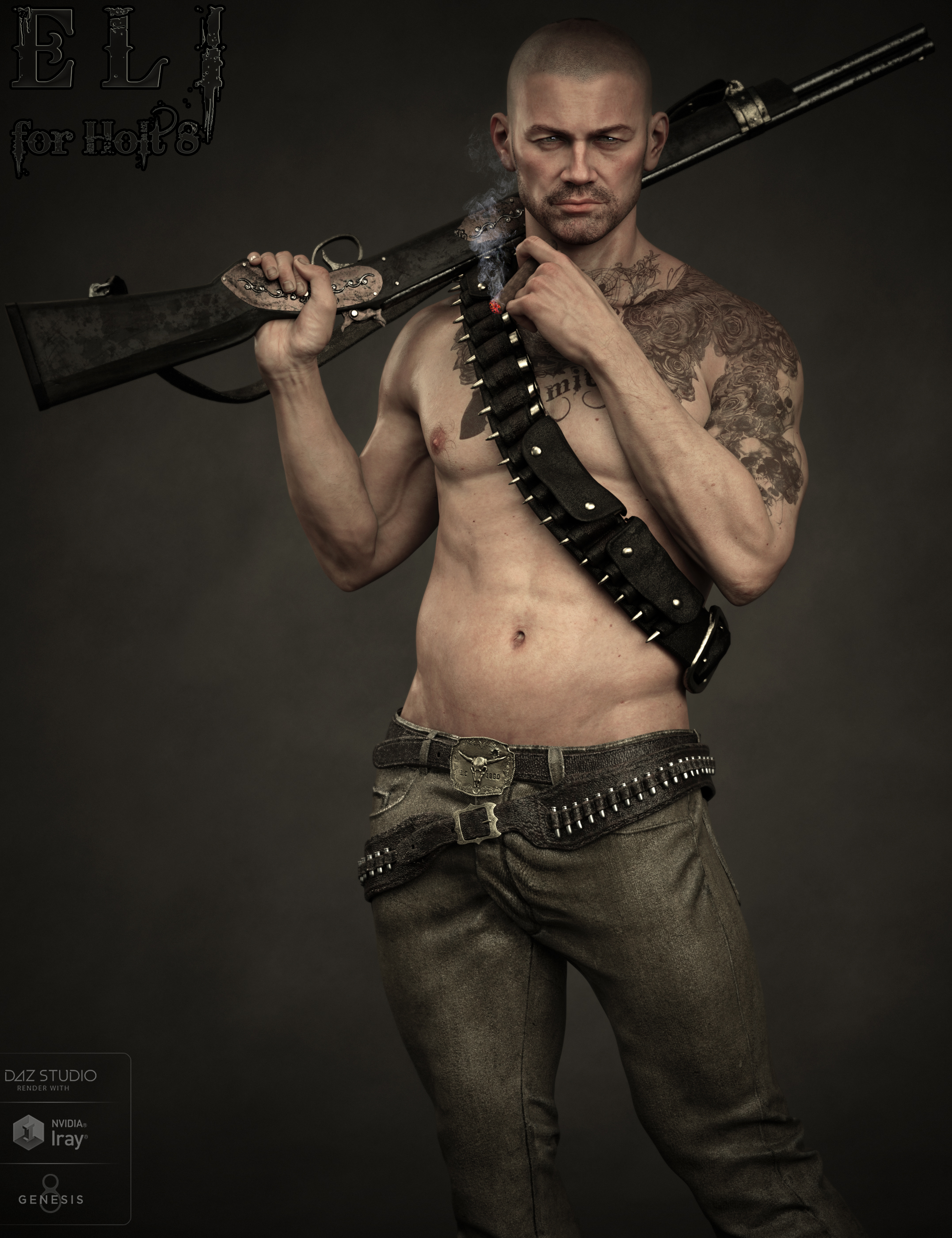 Eli HD for Holt 8 Eli HD for Holt 8 by: EmrysMorris, 3D Models by Daz 3D