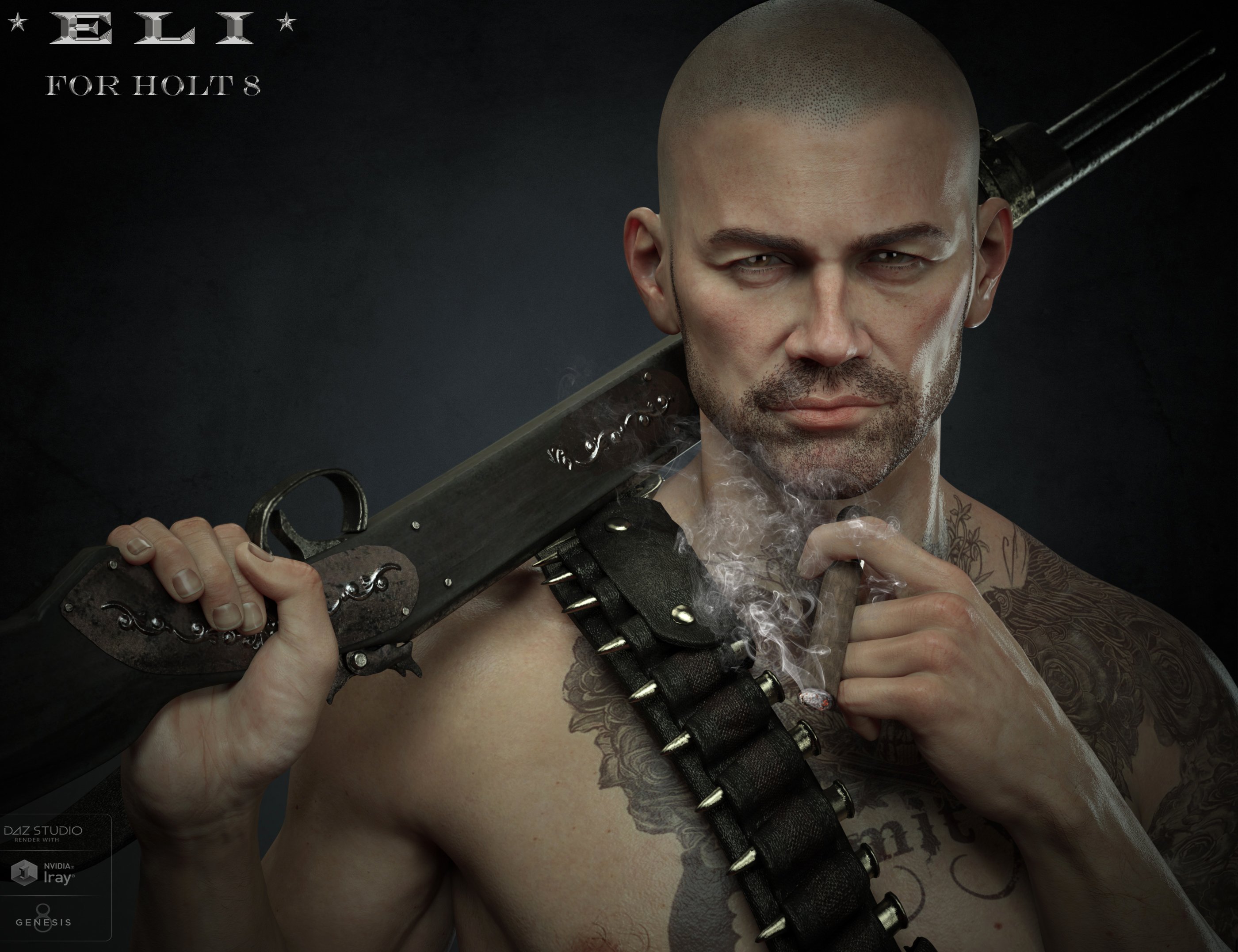 Eli HD for Holt 8 Eli HD for Holt 8 by: EmrysMorris, 3D Models by Daz 3D
