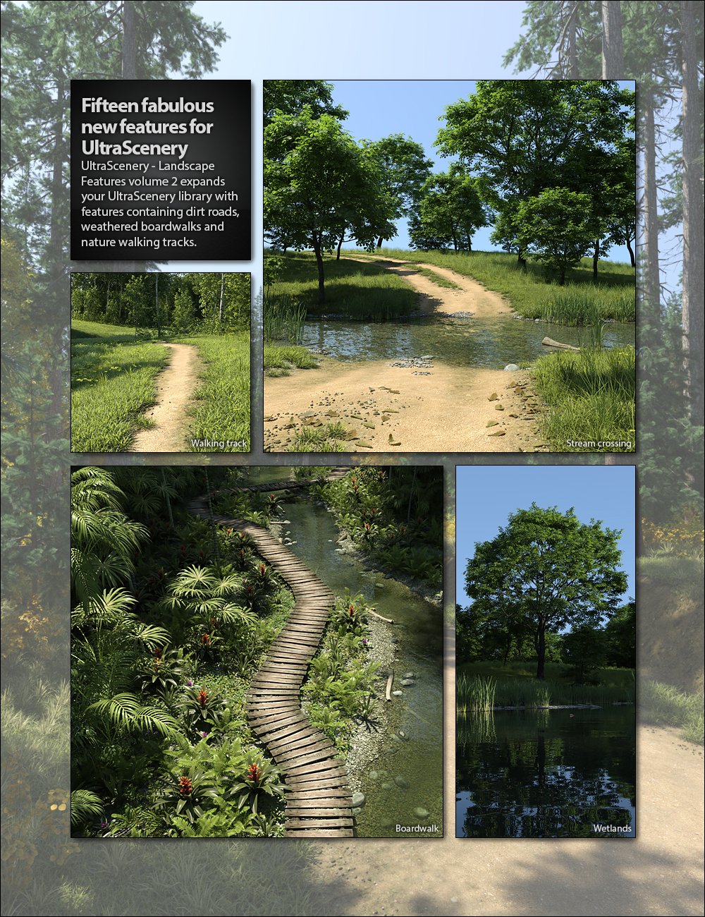 UltraScenery - Landscape Features Volume 2 by: HowieFarkes, 3D Models by Daz 3D