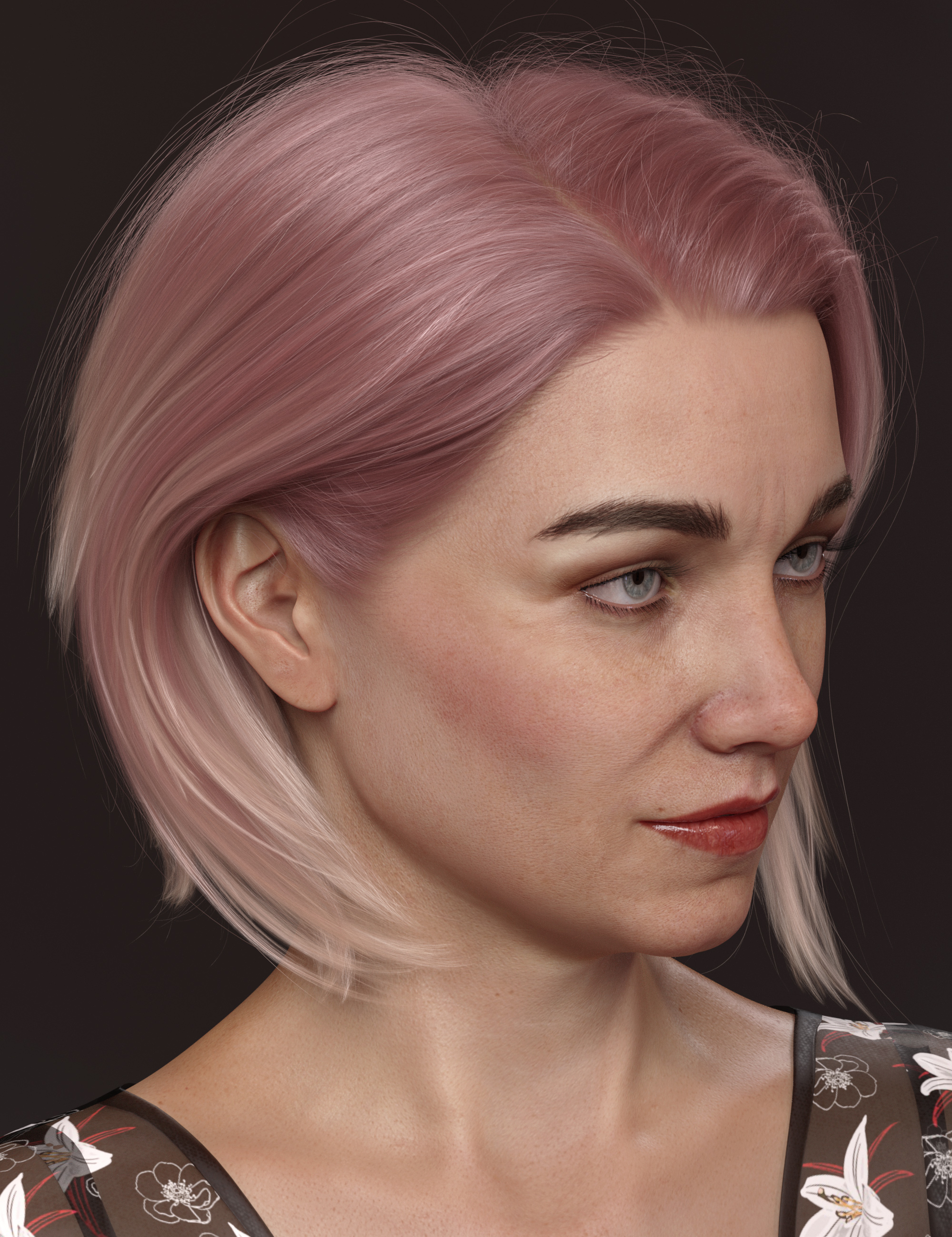 Texture Expansion for Martha's Everyday Bob by: outoftouch, 3D Models by Daz 3D