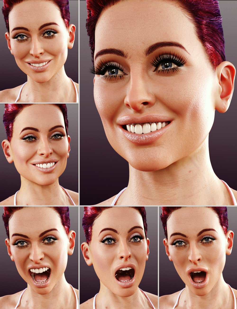 Anfisa Expressions for Genesis 8 Female by: AlFan, 3D Models by Daz 3D