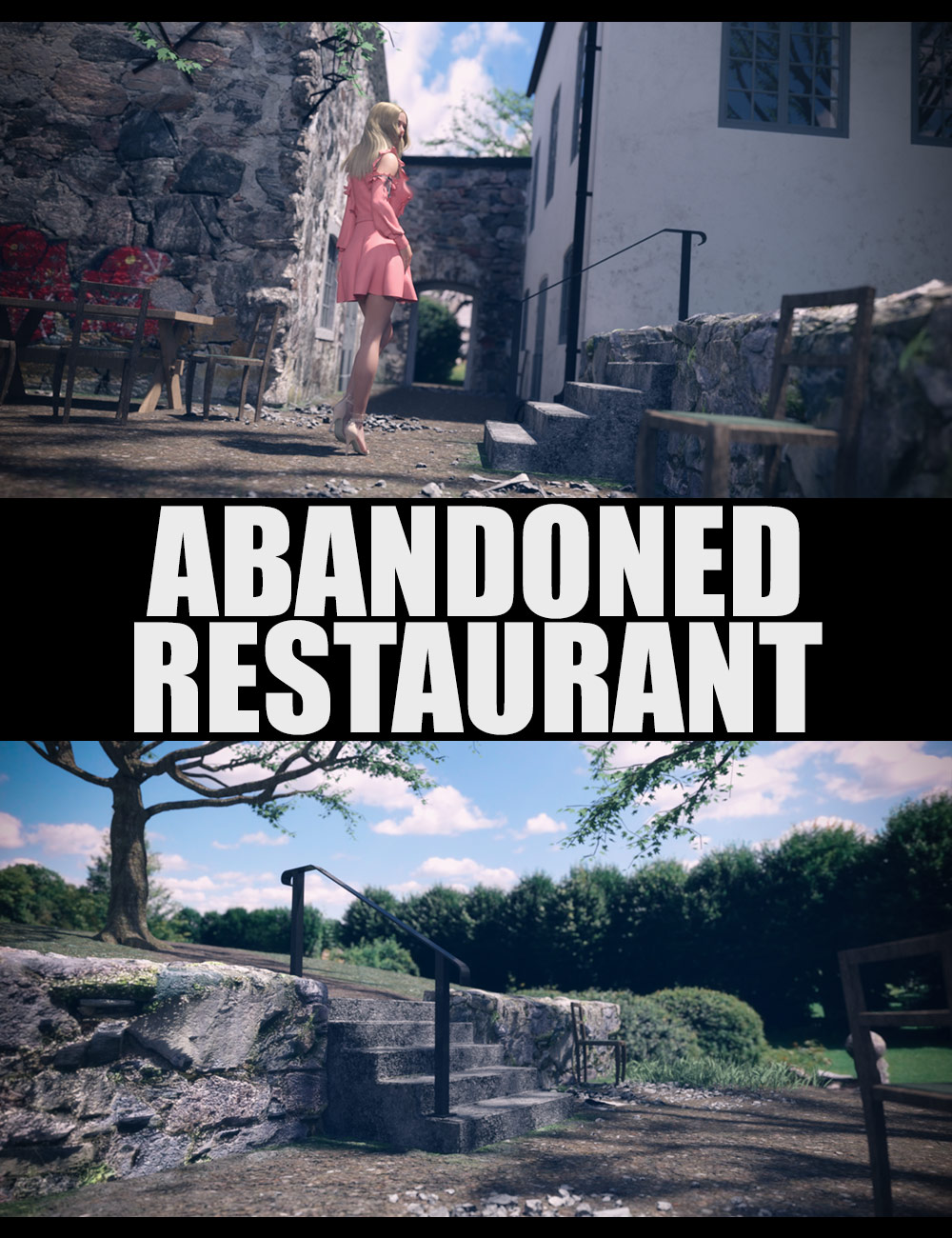 Abandoned Restaurant by: Dreamlight2 create HB, 3D Models by Daz 3D