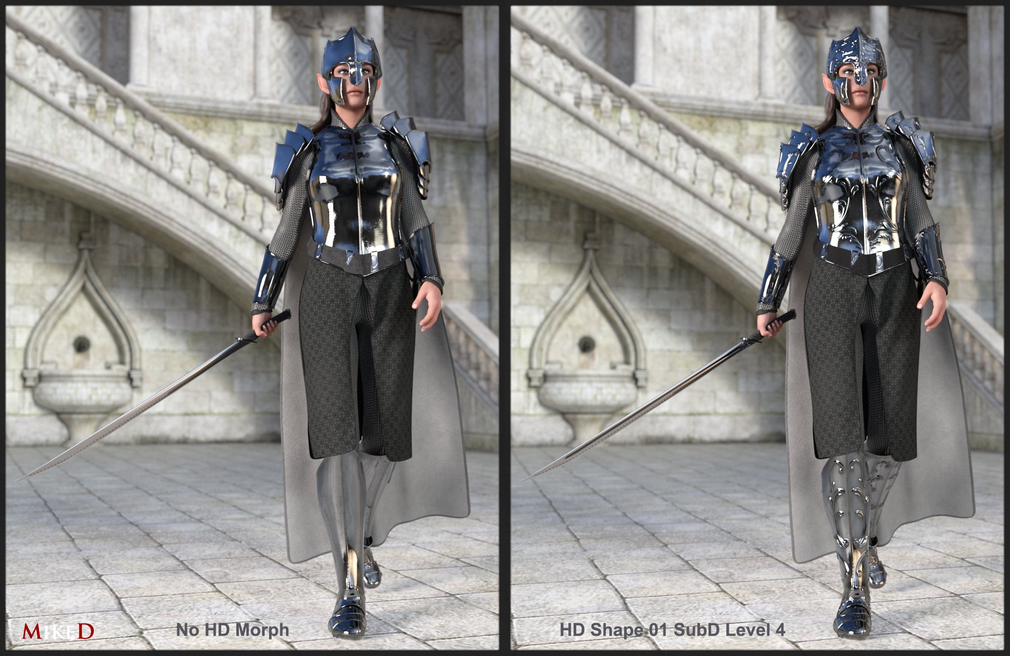 MD DForce HD Elven Royal Armor For Genesis 8 Female(s) | Daz 3D