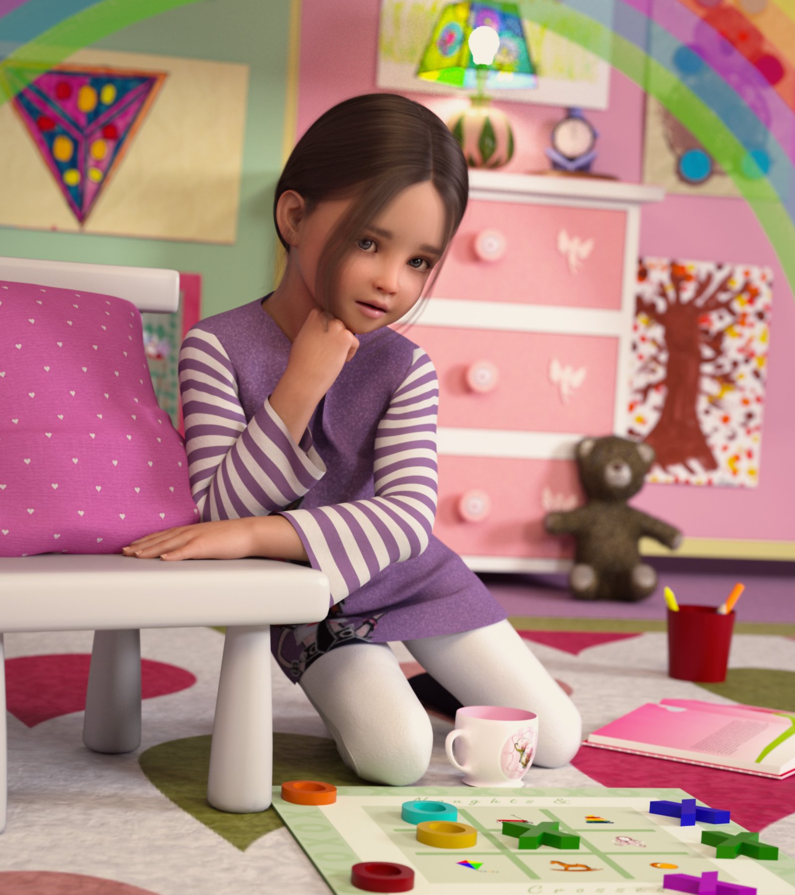 Chloe for Genesis 3 Female by: Angelwings, 3D Models by Daz 3D