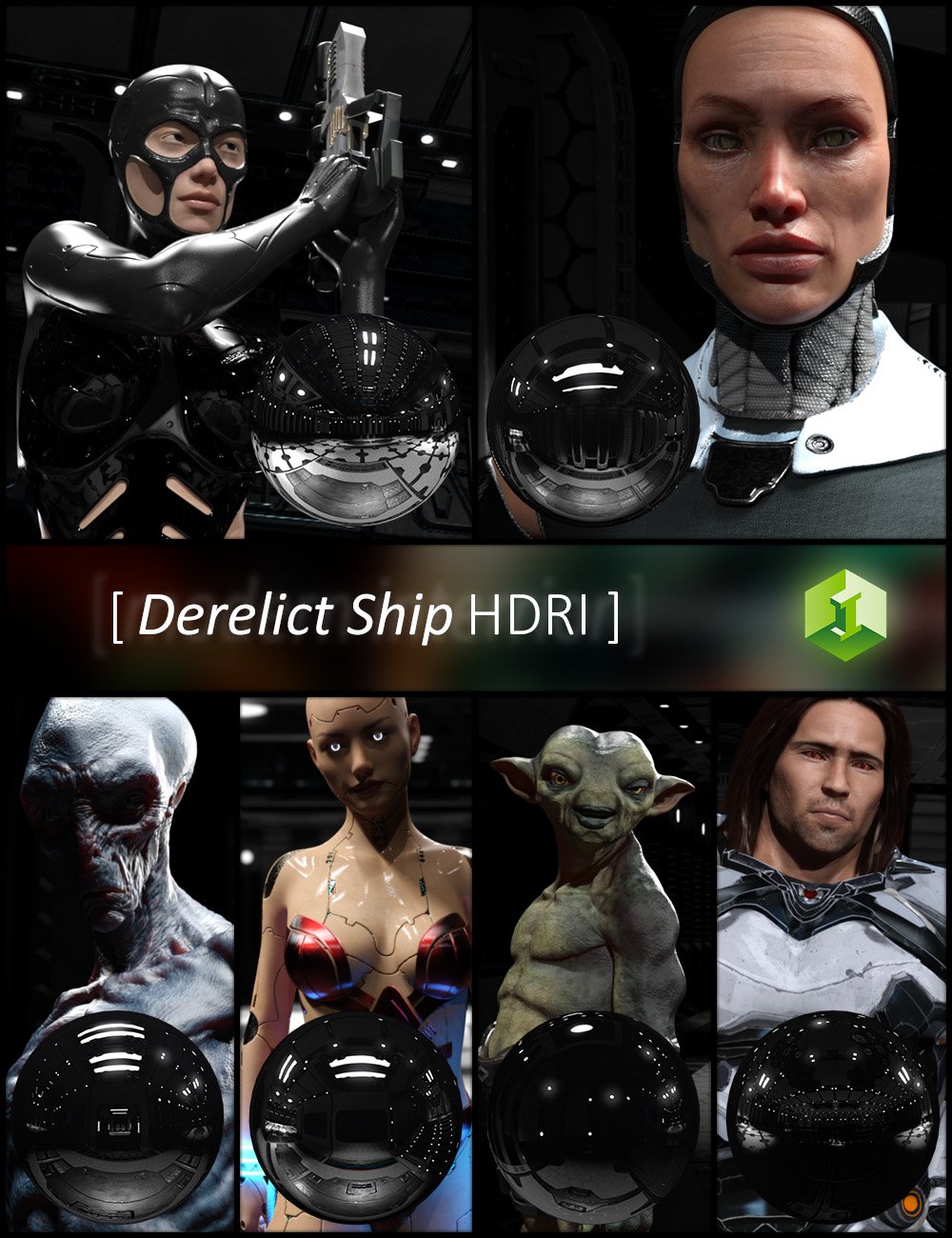 Derelict Ship HDRI by: JDA HDRI, 3D Models by Daz 3D