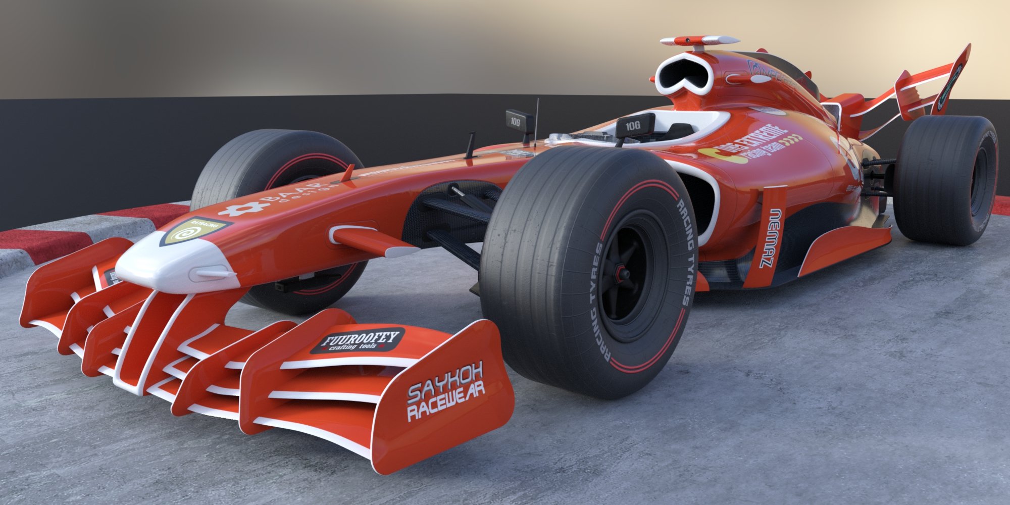 Fermion Race Car by: FToRi, 3D Models by Daz 3D