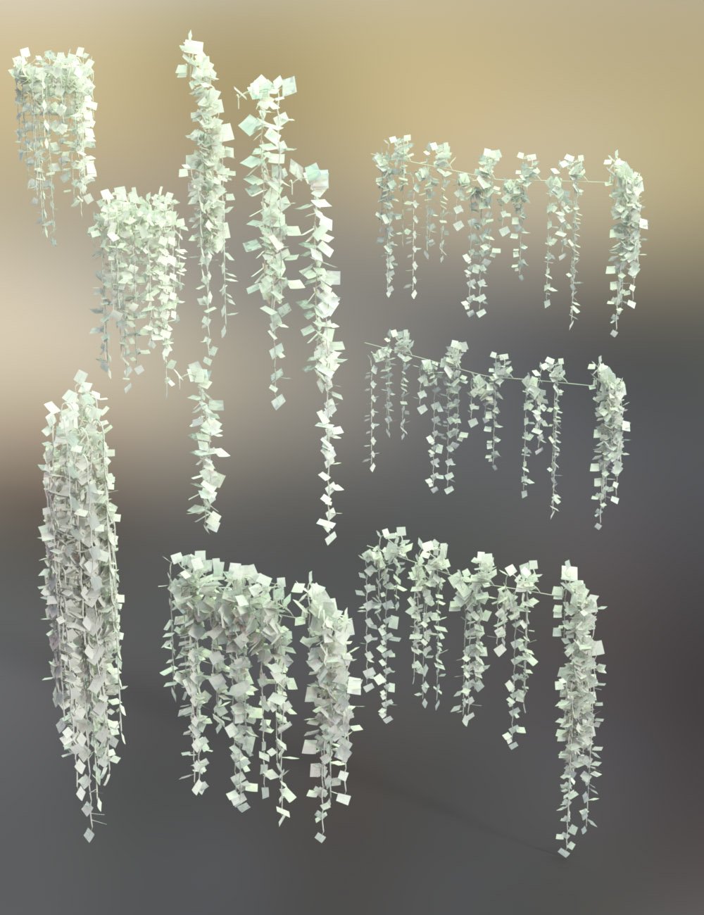 Hanging Vines - Ivy Plants Hanging Vines - Ivy Plants by: MartinJFrost, 3D Models by Daz 3D