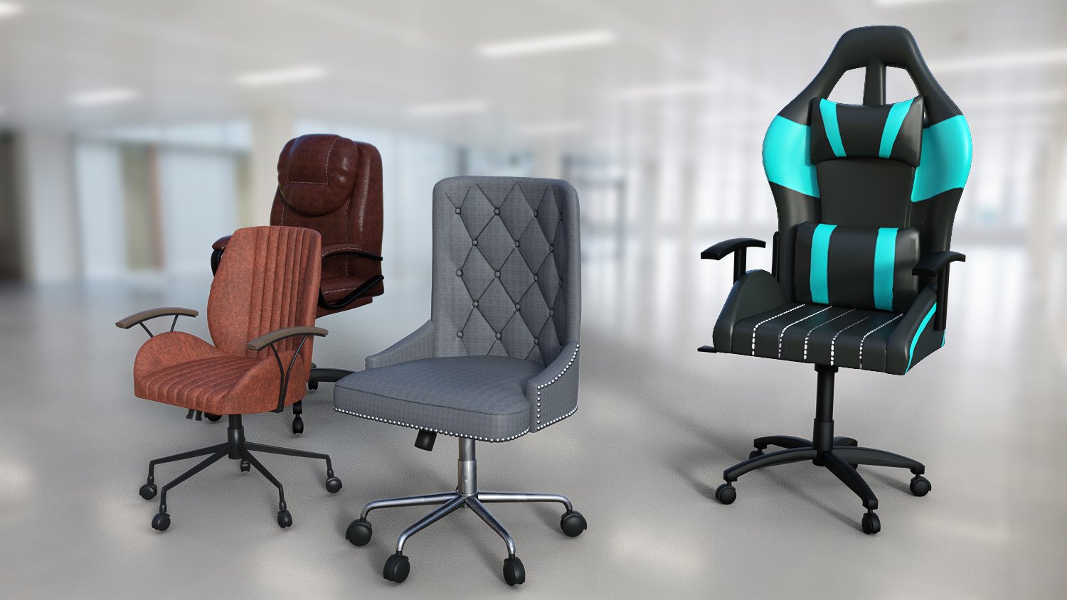 Generations Of Chairs Generations Of Chairs by: PerspectX, 3D Models by Daz 3D