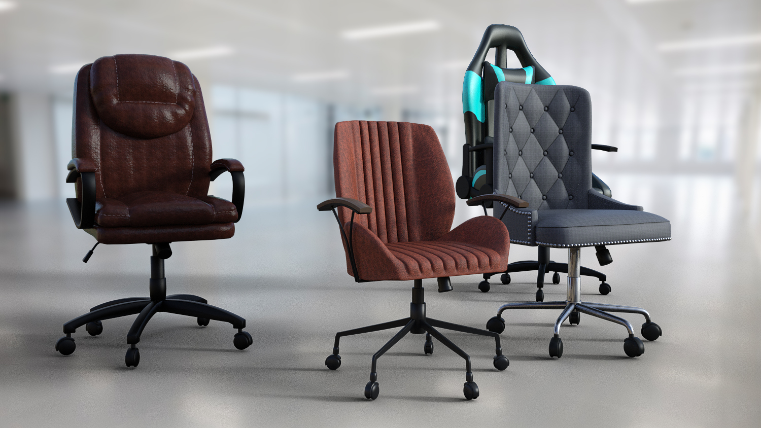Generations Of Chairs by: PerspectX, 3D Models by Daz 3D