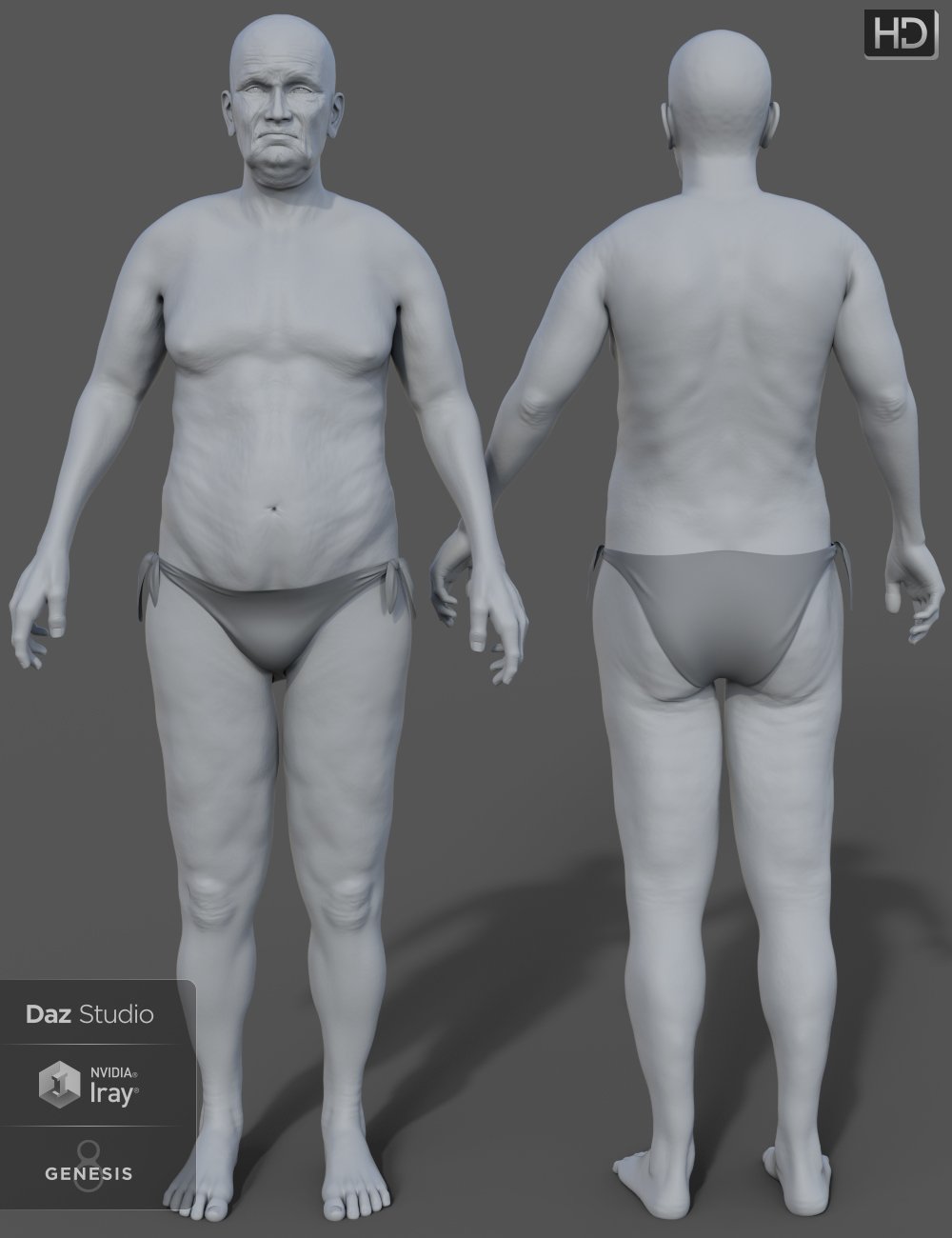 Harold HD for Genesis 8 Male by: Catalyst, 3D Models by Daz 3D