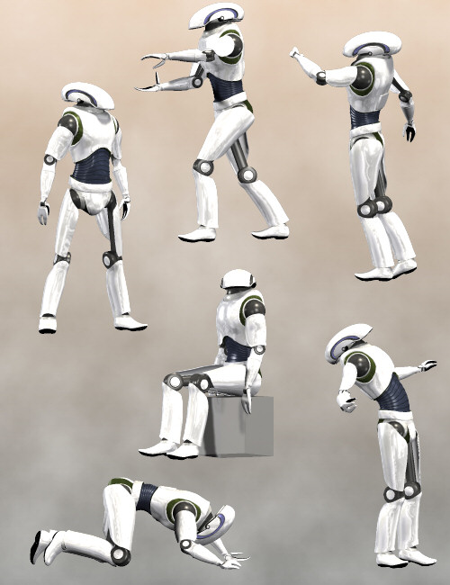Droid Poses by: Digiport, 3D Models by Daz 3D