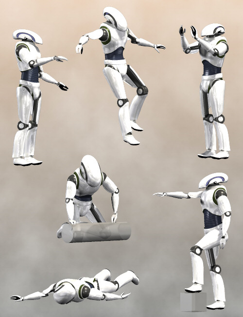 Droid Poses by: Digiport, 3D Models by Daz 3D