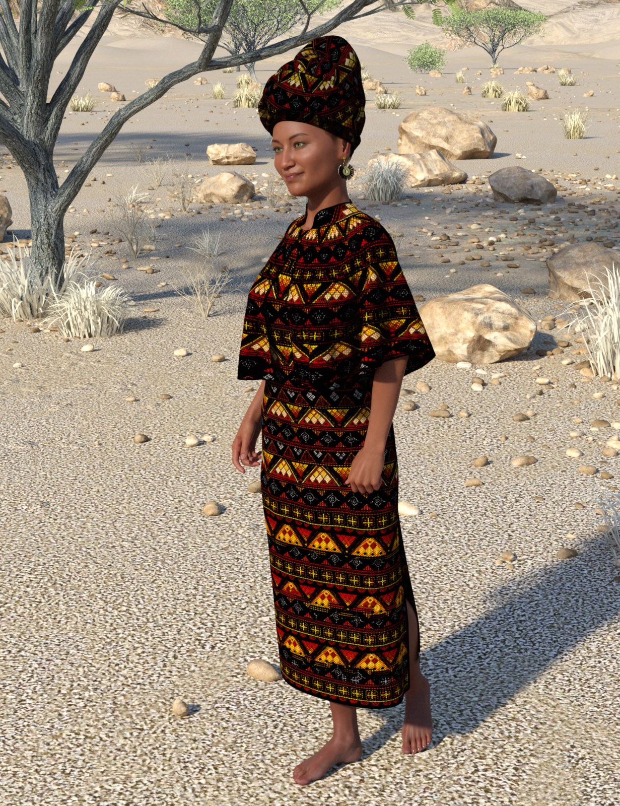 dForce Sunshine Outfit for Genesis 8 Female(s) by: Oskarsson, 3D Models by Daz 3D