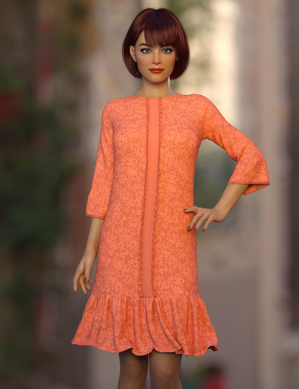 dForce Clio Dress for Genesis 8 Female(s) by: Nelmi, 3D Models by Daz 3D
