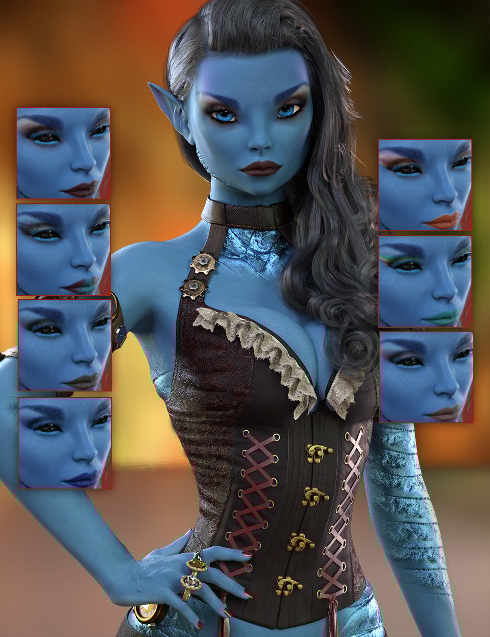 Dusti for Genesis 8 and Honni 8 Dusti for Genesis 8 and Honni 8 by: hotlilme74, 3D Models by Daz 3D