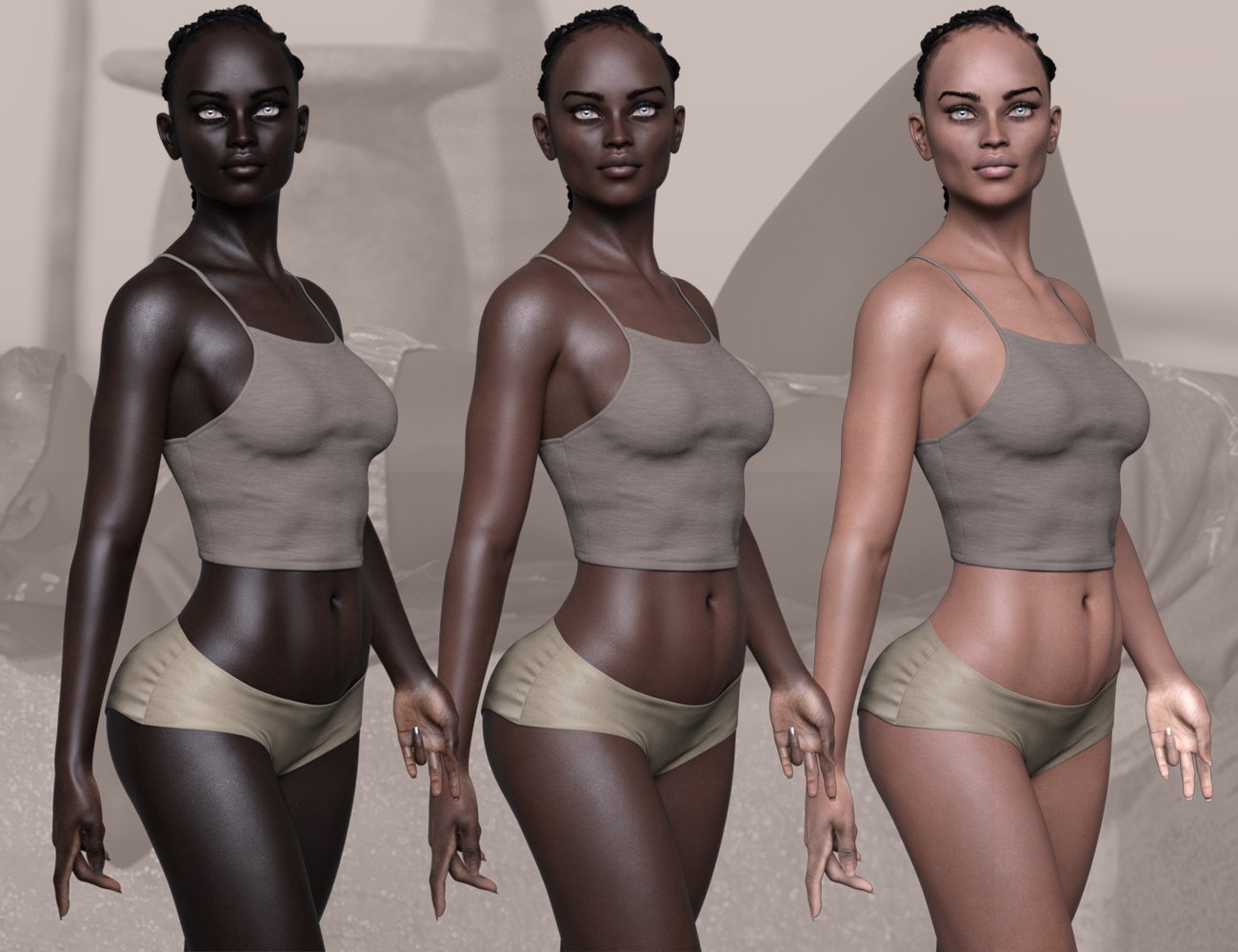 CB Nefer HD for Genesis 8 Female by: CynderBlue, 3D Models by Daz 3D