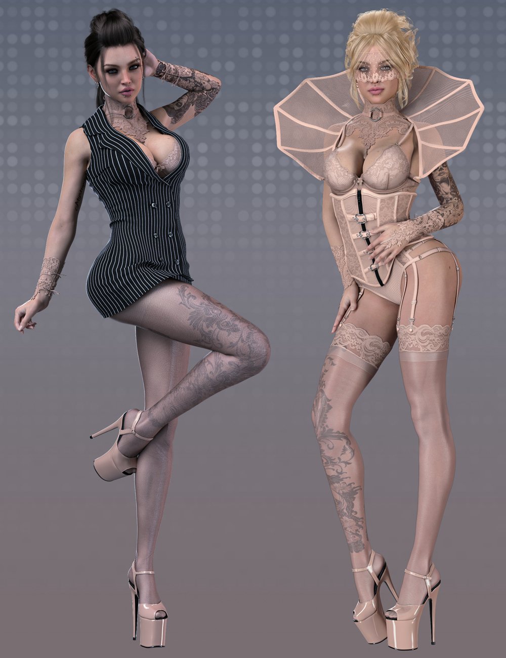 Mystique 2 for Genesis 8 Female(s) by: Herschel Hoffmeyer, 3D Models by Daz 3D