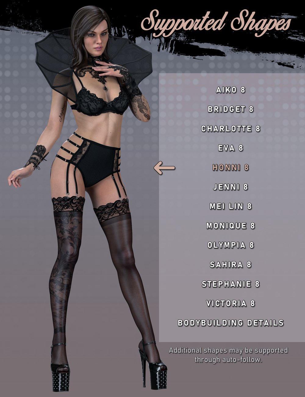 Mystique 2 for Genesis 8 Female(s) by: Herschel Hoffmeyer, 3D Models by Daz 3D