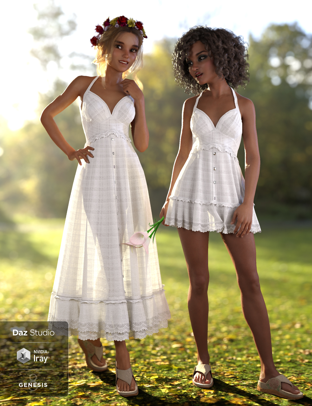 dForce Sunny Days 2 for Genesis 8 Female(s) by: Lady Littlefox, 3D Models by Daz 3D