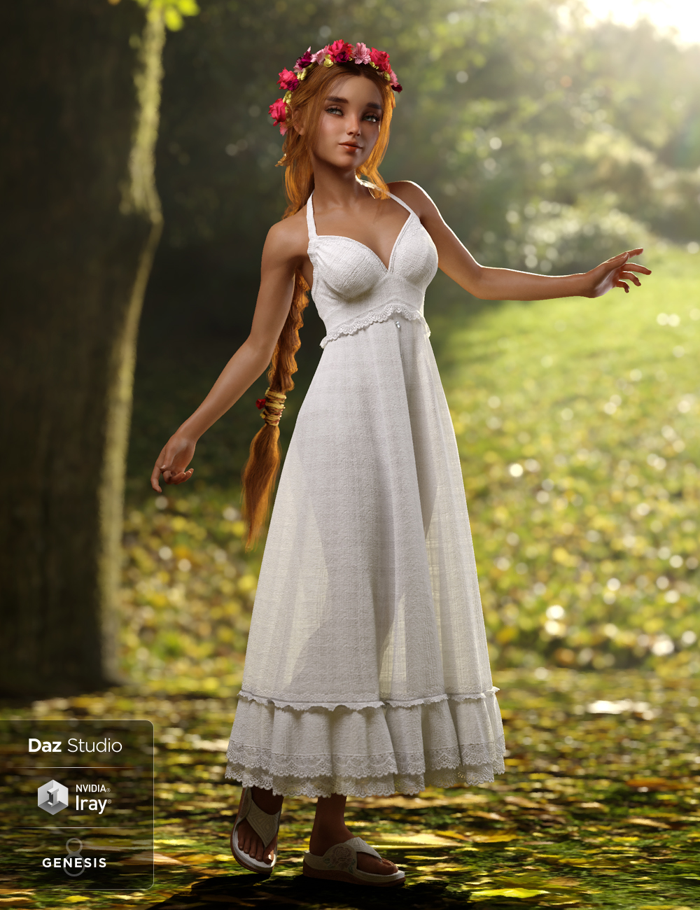 dForce Sunny Days 2 for Genesis 8 Female(s) by: Lady Littlefox, 3D Models by Daz 3D