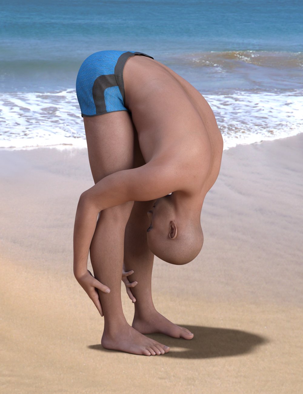 Twenty Six Yoga Poses for Genesis 8 Male by: Aesli, 3D Models by Daz 3D