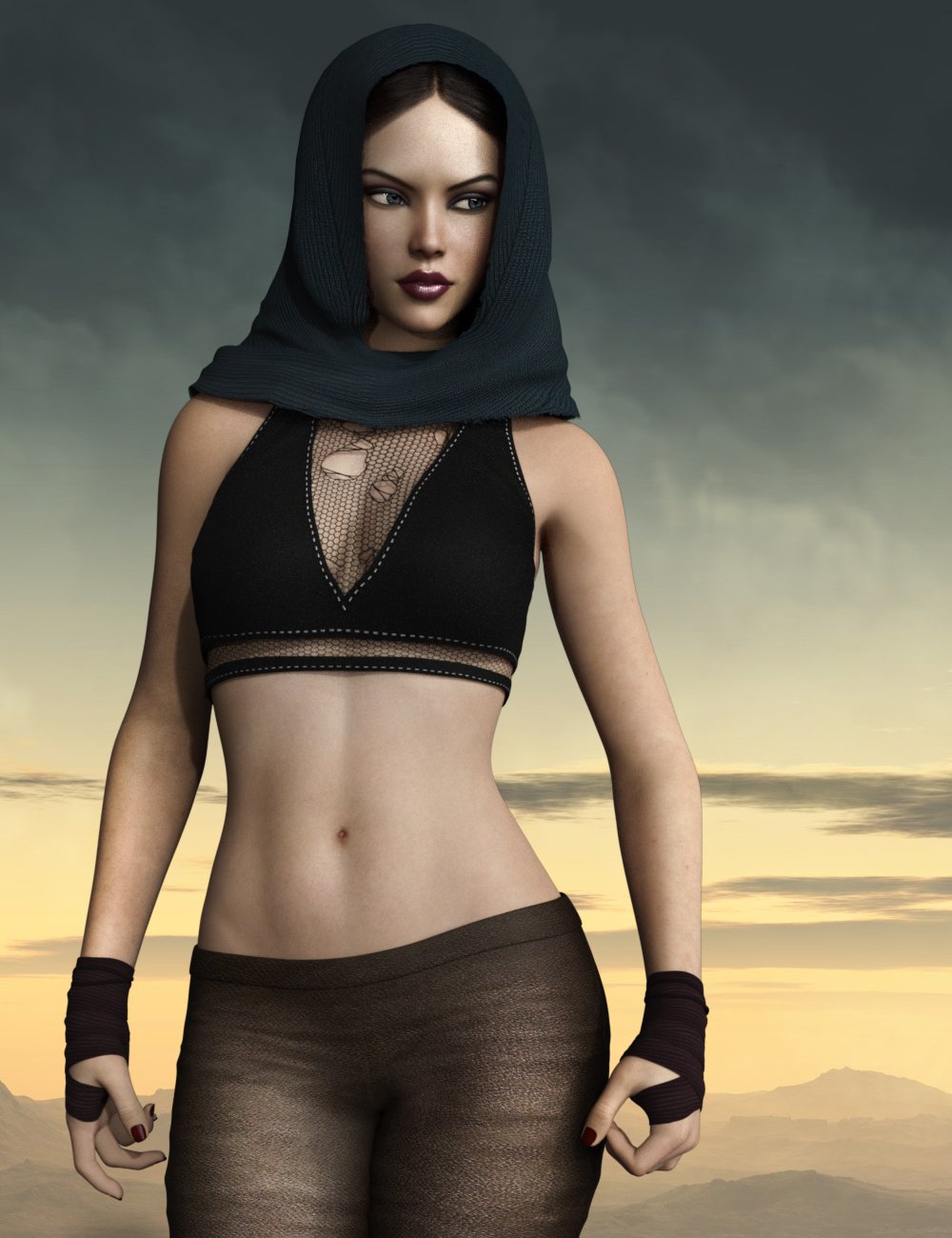 dForce Galactic Fighter II Outfit Set for Genesis 8 Female(s) by: Mytilus, 3D Models by Daz 3D