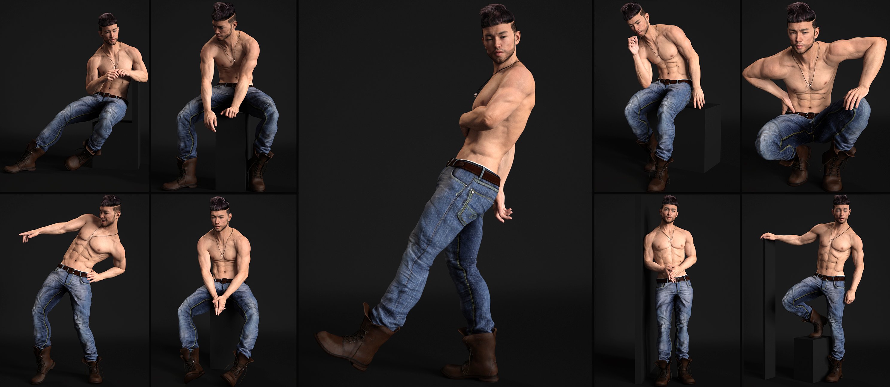 101 Series: Top Model Poses for Genesis 8 Males 101 Series: Top Model Poses for Genesis 8 Males by: 3D Sugar, 3D Models by Daz 3D