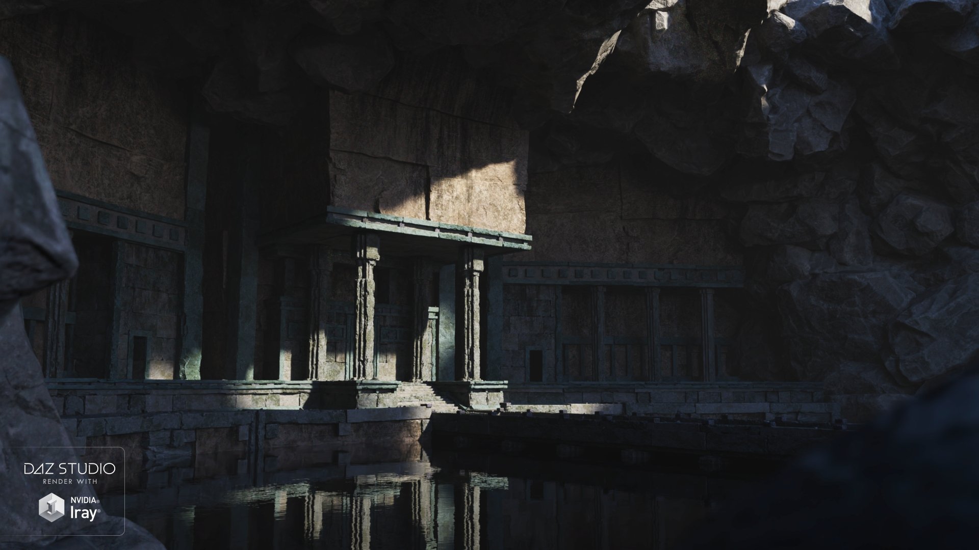 Temple Cave by: Andrey Pestryakov, 3D Models by Daz 3D