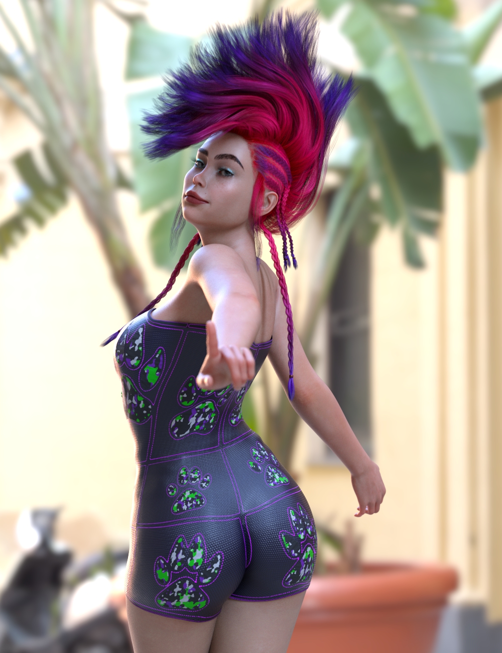 dForce Wild Thoughts Suit for Genesis 8 Female(s) by: ParallaxCreates, 3D Models by Daz 3D