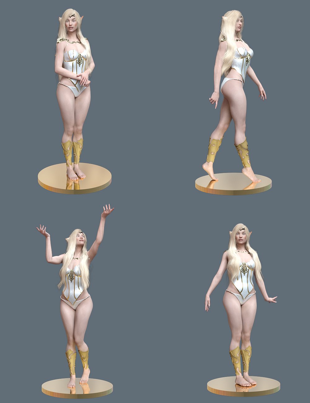 High Elf Poses for Genesis 8 and 8.1 Female by: Ensary, 3D Models by Daz 3D