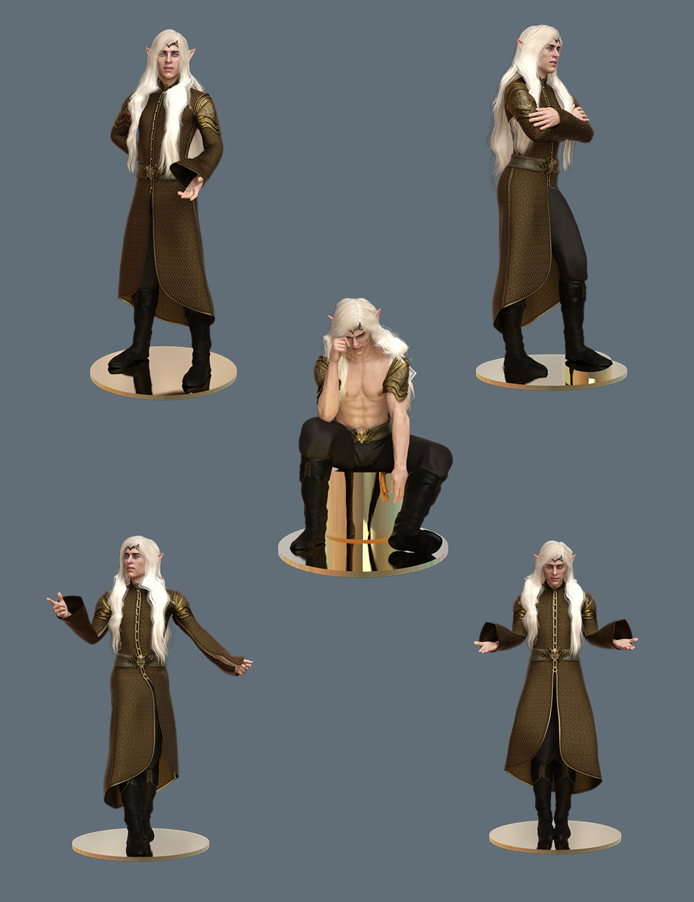 High Elf Poses for Genesis 8 and Genesis 8.1 Male High Elf Poses for Genesis 8 and Genesis 8.1 Male by: Ensary, 3D Models by Daz 3D