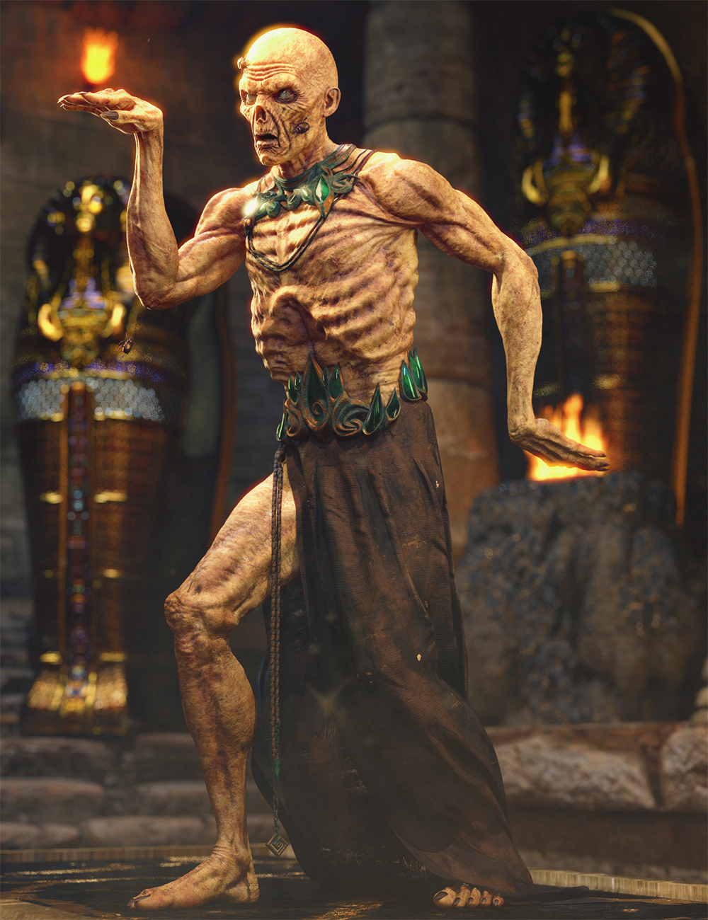 Mummy HD for Genesis 8 Male by: Josh Crockett, 3D Models by Daz 3D