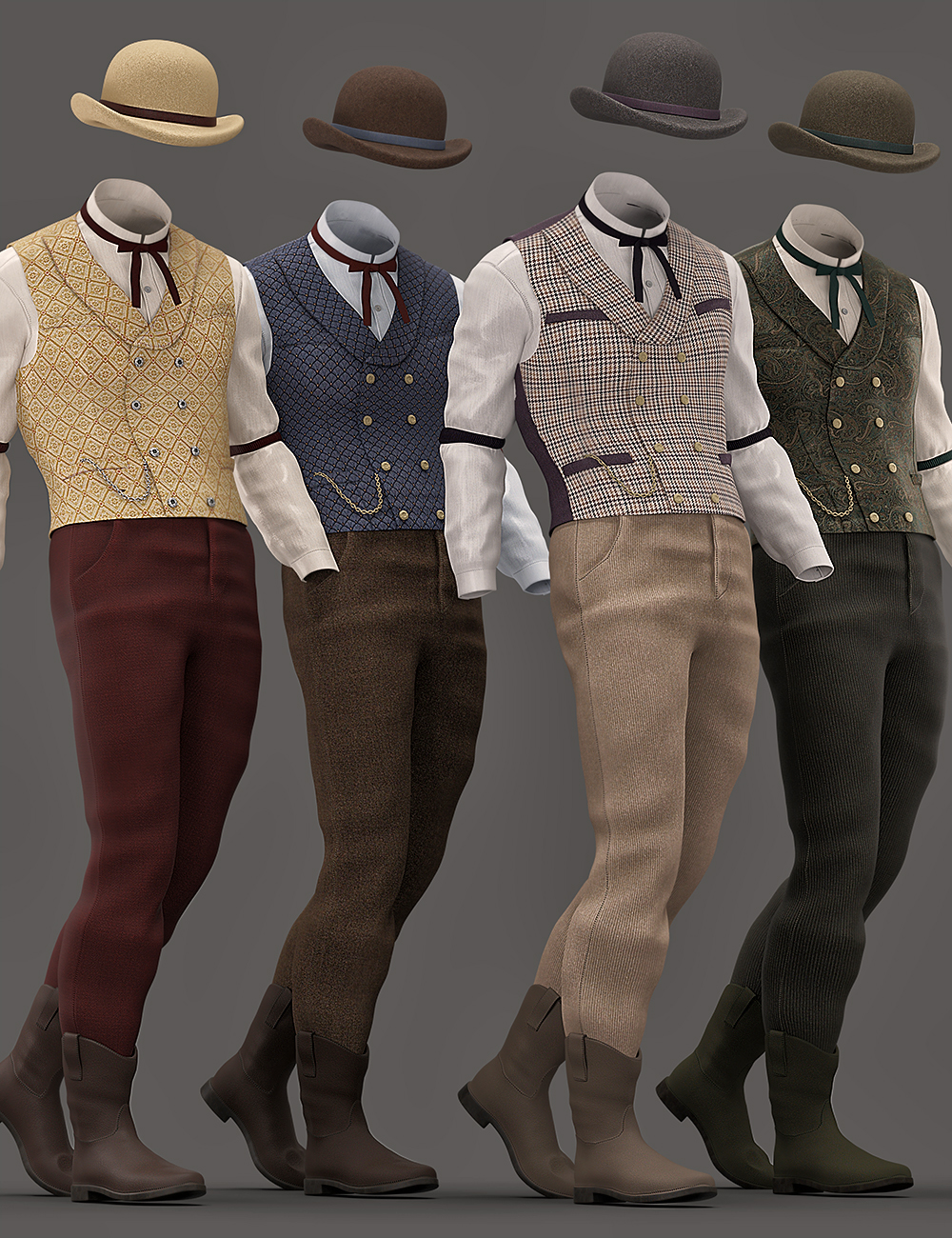 Banker's Outfit Textures by: Anna Benjamin, 3D Models by Daz 3D